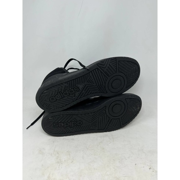 adidas Hoops 3.0 High Sneakers Basket Gym Leather Black Mens 12 Model GV6683 - Picture 5 of 8